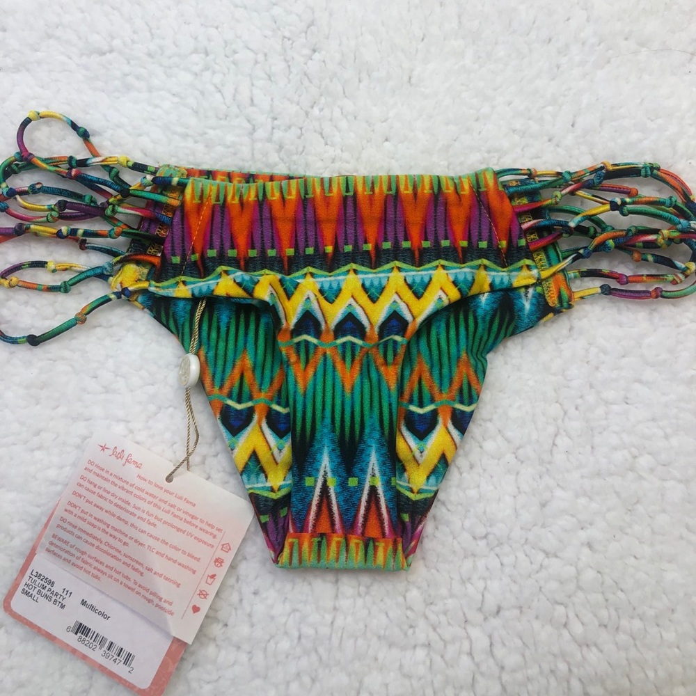 NWT Luli Fama Hot Buns Tulum Party Bikini Bottoms